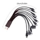 thumbnail image 5 of Cable de carga multidispositivo 10 en 1 de 23 cm, PVC, antienredos, universal, de alta resistencia, para la mayoría de teléfonos., 5 of 8