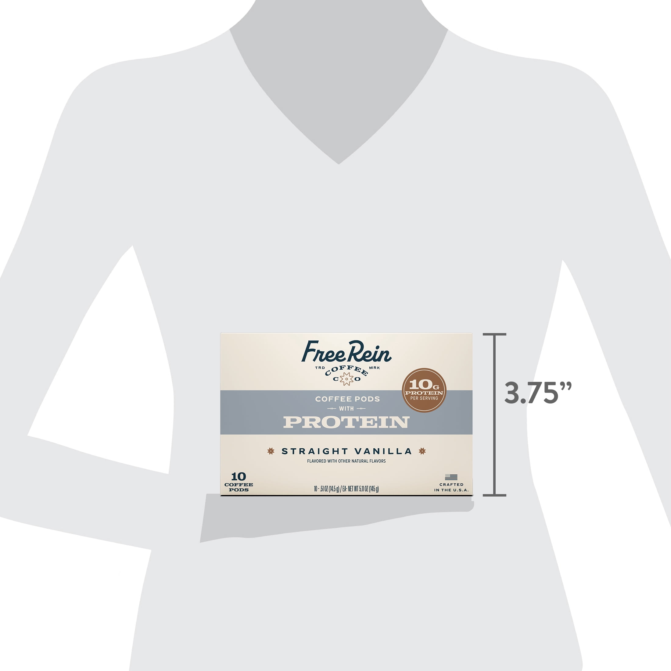 Free Rein Coffee Company Vanilla Protein Pods (10 Count)