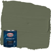 Glidden HEP All About Olive / Green Semi-Gloss Exterior Paint with Primer, 1 Quart