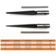 thumbnail image 3 of Taper Reamer Tool Round/Hexagonal Shank Accurate Hole Drilling Chamfer Reaming Tool with T-Handle for Wood Metalworking, 3 of 5