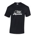thumbnail image 2 of Respect My Tshirt - Aquarius Zodiac Sign Graphic T-Shirt, Astrology Symbol Design, Crew Neck, Black,3X, 2 of 5