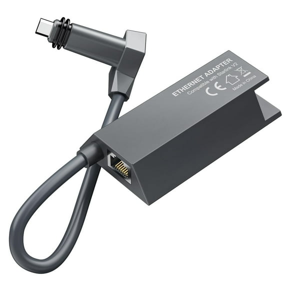 AUKOLEY Starlink Ethernet Adapter Gen 2, Adaptador Ethernet Starlink Gen 2, to RJ45 Gigabit Ethernet Adapter for Starlink Actuated Gen 2