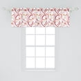 thumbnail image 2 of Ambesonne Nautical Valance Pack of 2, Corals Crabs Shells Marine, 54"X18", White and Multicolor, 2 of 4