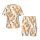 thumbnail image 1 of Balery Peaches Conjunto de Pijama Infantil de Manga Corta con Estampado – Ropa de Dormir de Algodón Suave-Small, 1 of 5