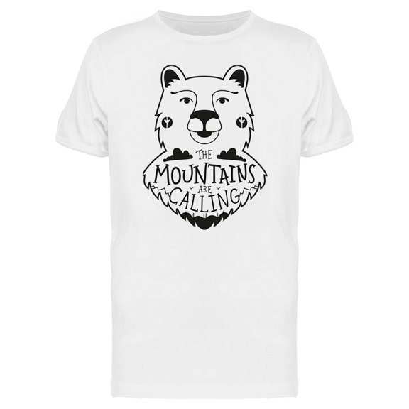 Bear The Mountains Are Calling Tee Men's -Image by Shutterstock
