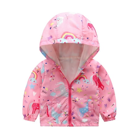 

Kids Little Boys Girls Toddler Spring Autumn Jacket Windproof Hooded Coats waterproof Hoodie Jacket Warm Outwear