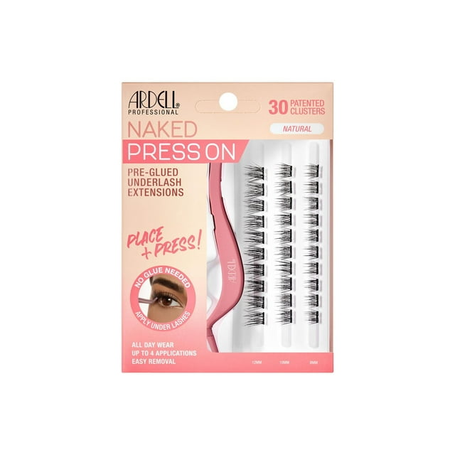 Ardell - Naked Press On Pre-Glued Underlash Extensions Kit - Naturel