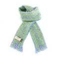 thumbnail image 4 of Ladies Irish Viscose Scarf- Blue, Green and Purple With Fringe By Mucros Weavers, 4 of 4