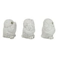 thumbnail image 5 of Wisdom Of The Forest See Hear Speak No Evil White Snowy Owls Mini Figurines Set, 5 of 9