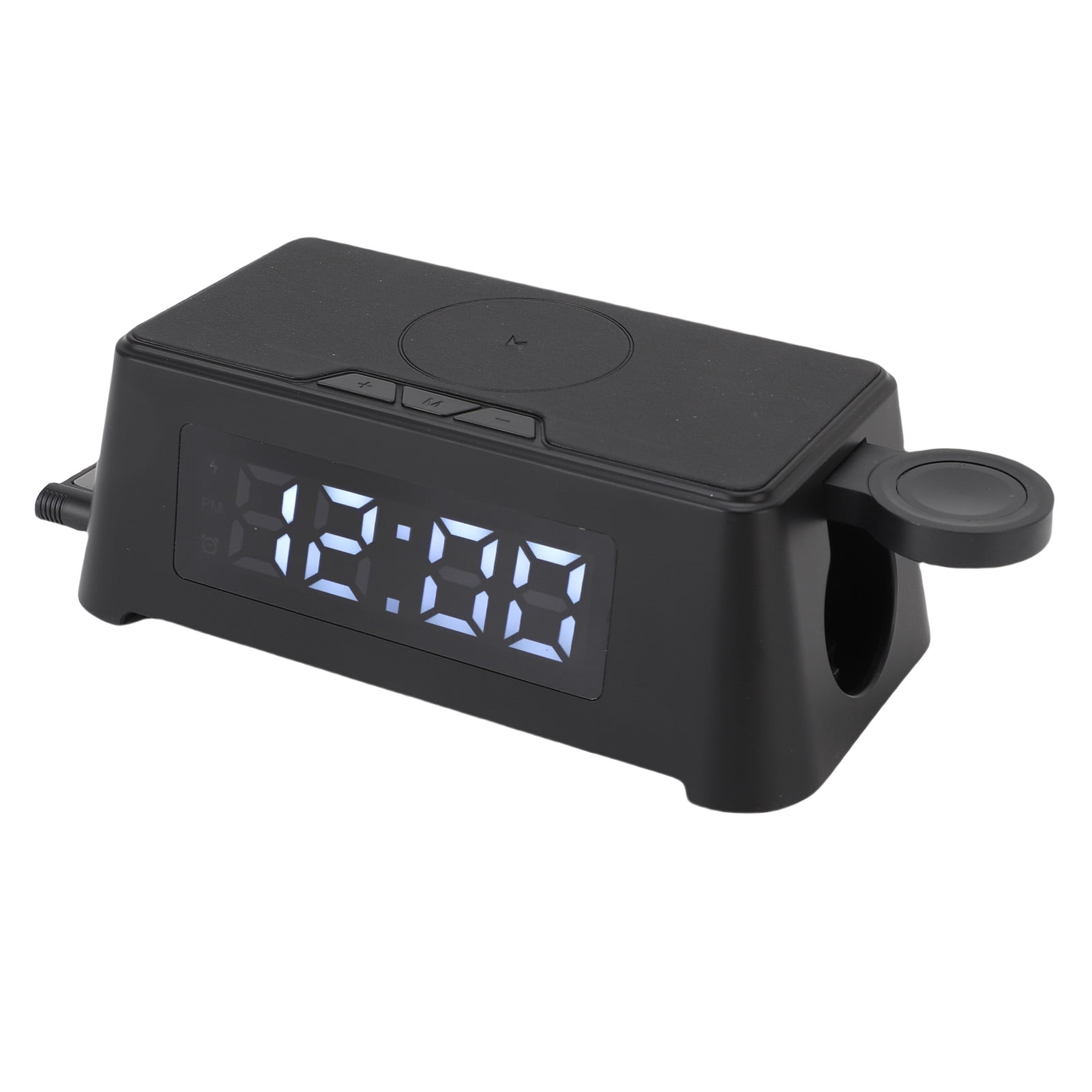 Wireless Charger, Time Data Display Watertight Charging Port Alarm Clock Wireless Charger  for Watch