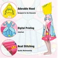 thumbnail image 3 of Princess Hooded Towels for Kids - Soft Microfiber Poncho for Toddlers, Quick Dry Swim Cover-up for Boys & Girls Ages 1-6, Lightweight Pool Towel, 3 of 4