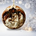 thumbnail image 4 of Nativity Scene Ornaments - 3.15'' Diameter & Gifts Boxed Keepsake Christmas Tree Nativity Scene Hanging Ornaments, The Birth of Jesus Decor, Religious Gifts for Christian & Family, 4 of 6