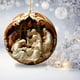 thumbnail image 4 of Decoraciones navideñas, adornos navideños, regalos de Navidad. Colgante circular con efecto de bendición de nacimiento y visión estereoscópica navideña. Adornos para coche., 4 of 6