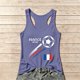 thumbnail image 1 of Women's Football Graphic Tank Tops, Women's Sleeveless Running Tank Top, Breathable Lightweight Sports Vest for Workout, Gym, Yoga, Training for Soccer Tournament 2026 Purple Size: M, 1 of 5
