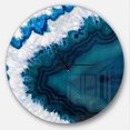 thumbnail image 1 of Designart Horloge Murale Moderne 'géode Brésilienne Bleue', 1 of 6