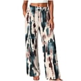 thumbnail image 2 of Karymi Jeans for Women Unisex Printed Casual Lounge Pants, Elastic Waist with Adjustable Drawstring Loose Straight Long Home Trousers with Side Pockets Workout Shorts Women, 2 of 5