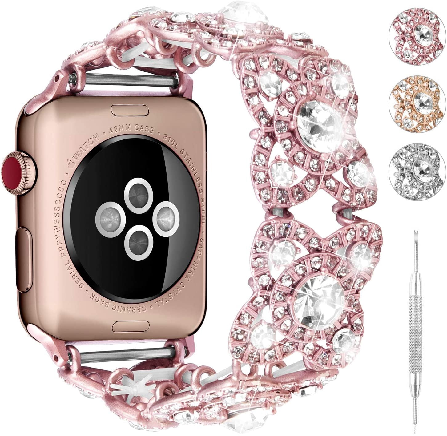 3 Colors for Apple Watch Band Women 