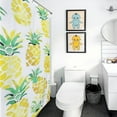 thumbnail image 4 of Lunarable Pineapple Shower Curtain for Bathroom with 12Hooks, Polyester Fabric Thick Shower Curtain Washable Waterproof Curtain, 4 of 6