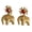 Gold, variant on Trendy Elephant Design Earrings Sturdy Alloy Comfort Fit Allergy FStylish Elephant Ear Studs or Sensitive Skin