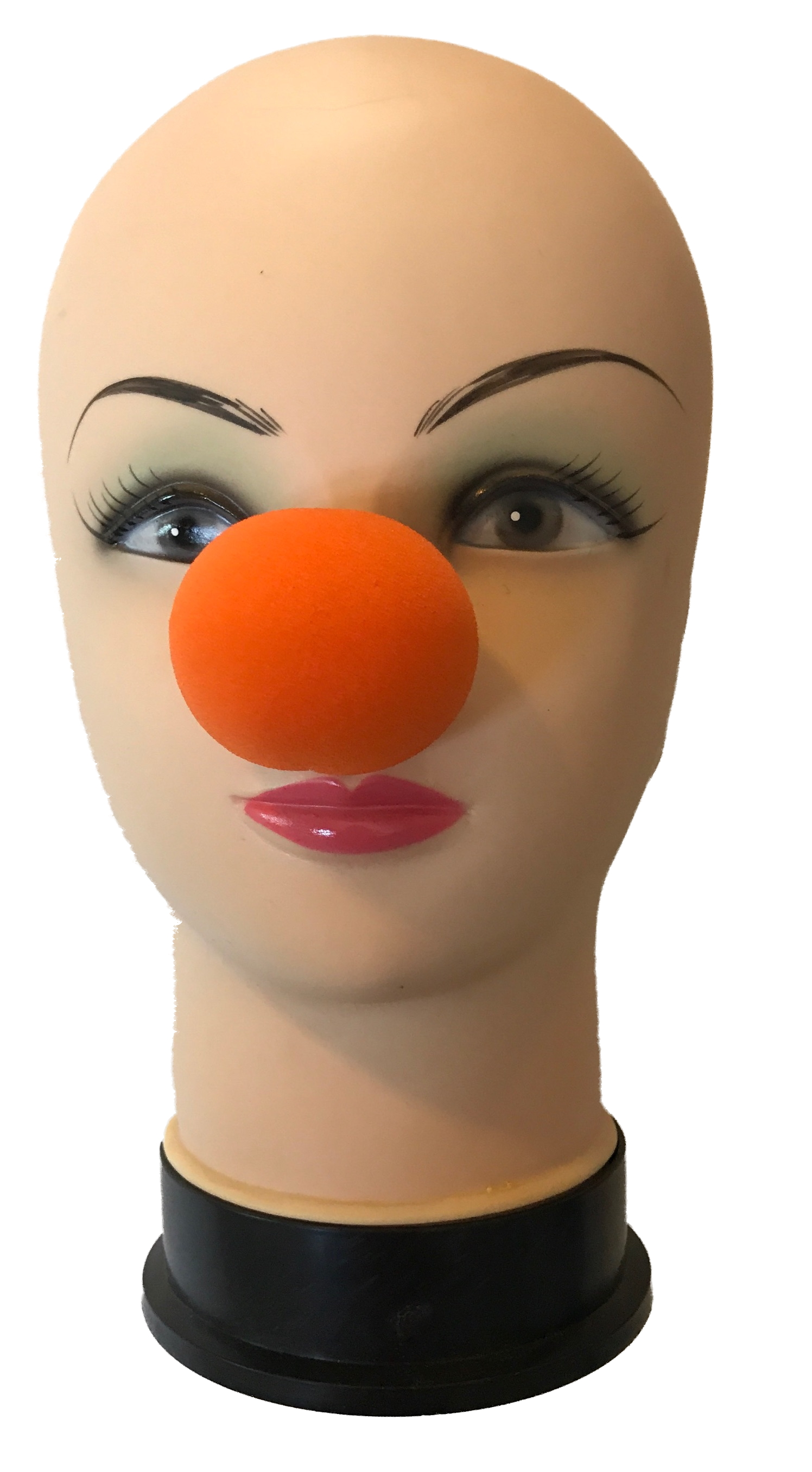 london magic works 1.5" orange foam clown nose-the finishing touch for