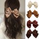 thumbnail image 1 of Elegant Big Bows Heairclips New Arrival Brown Bowknot Hairpins Elastic Ponytail Clip Hairgrip Vintage Barrettes Hair Accessories, 1 of 5