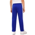 thumbnail image 3 of Haitryli Boys Girls Drawstring Sweatpants Contrasting Stripe Jogger Pants High Waisted Athletic Baggy Trousers Blue White S, 3 of 7