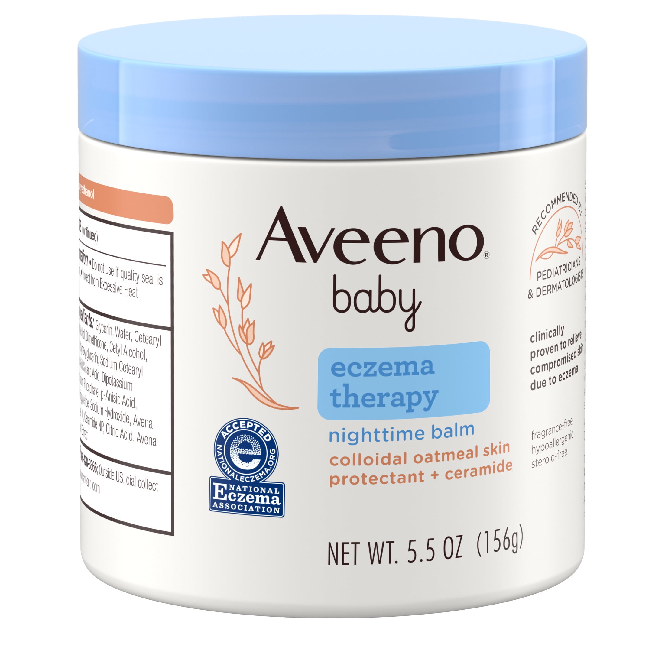 Aveeno Baby Eczema Therapy Nighttime Balm 5.5 oz product package