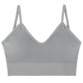 thumbnail image 3 of Sakmal Wireless Women Bras Bralette Seamless Lightly Lined Gray T-Shirt Bra for Women L, 3 of 4