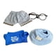thumbnail image 3 of Colección de vestuario para muñecos de peluche de pato de 15 cm: opciones de vestuario únicas Camisa Azul Sombrero, 3 of 9