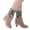 Grey, variant on 1 Pair Women Winter Ankle Leg Warmers Crochet Knitted Boot Cuffs Toppers Socks
