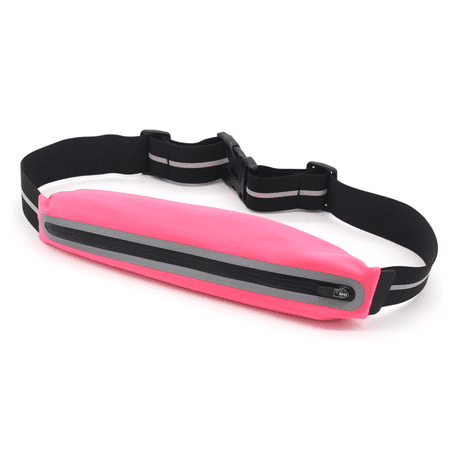 

SlimRunningBeltFannyPack WaistPackBagforHikingCyclingWorkout ReflectiveRunnersBeltJoggingPocketBelt TravellingMoneyPhoneHolderforRunning