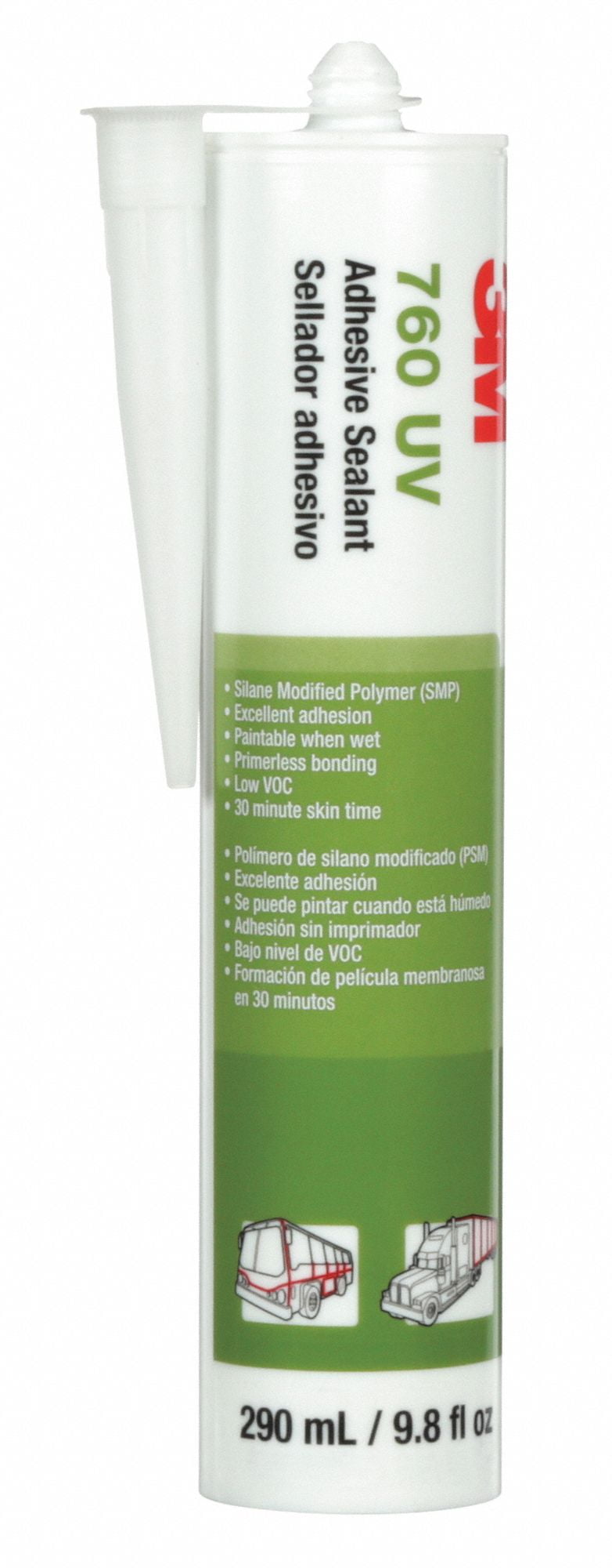 3m Polymer Adhesive Sealant,Black,760 UV 760 UV