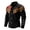 EliteGoogv#Black-2, variant on Mens Button Down Shirt Western Style Fringe Trim American Flag Print Studded Detail Long Sleeve Casual Cowboy Shirt For Men,Red,XL