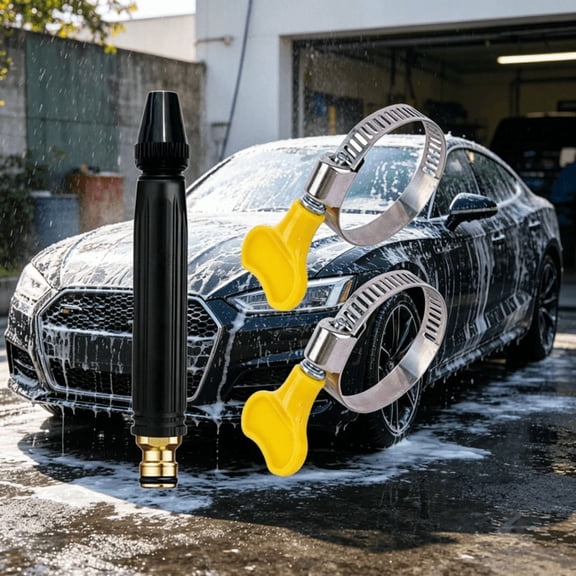2026 NEWHome High-Pressure Car Wash Water washer with Booster Nozzle, Home High-Pressure Car Wash Water washer with Booster Nozzle and Hose, for Watering Plants and Car Washing