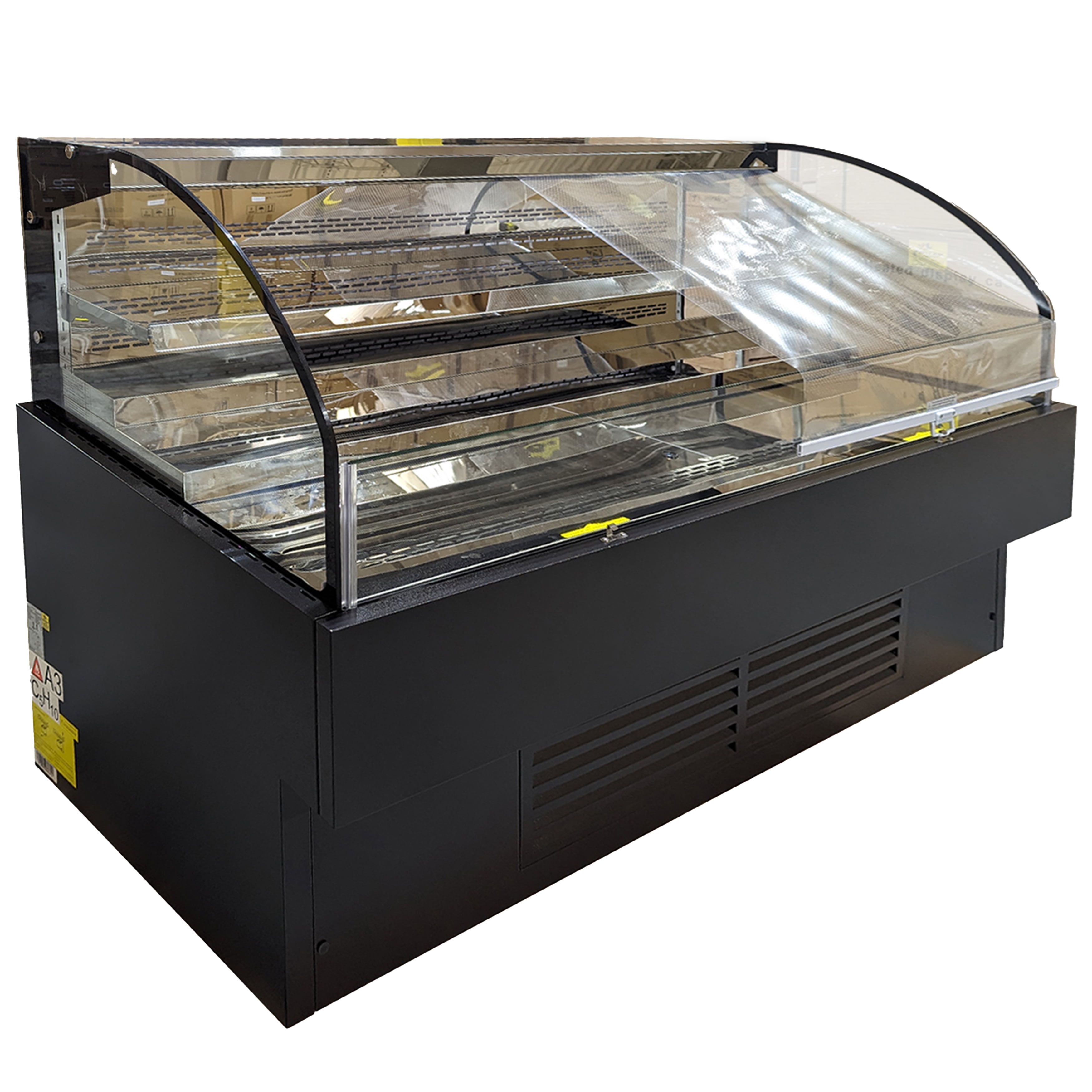 NSF 72 in. Commercial Refrigerated Open Air Cooler Display Case 20.2 Cu.Ft. Grab & Go Merchandiser ETL