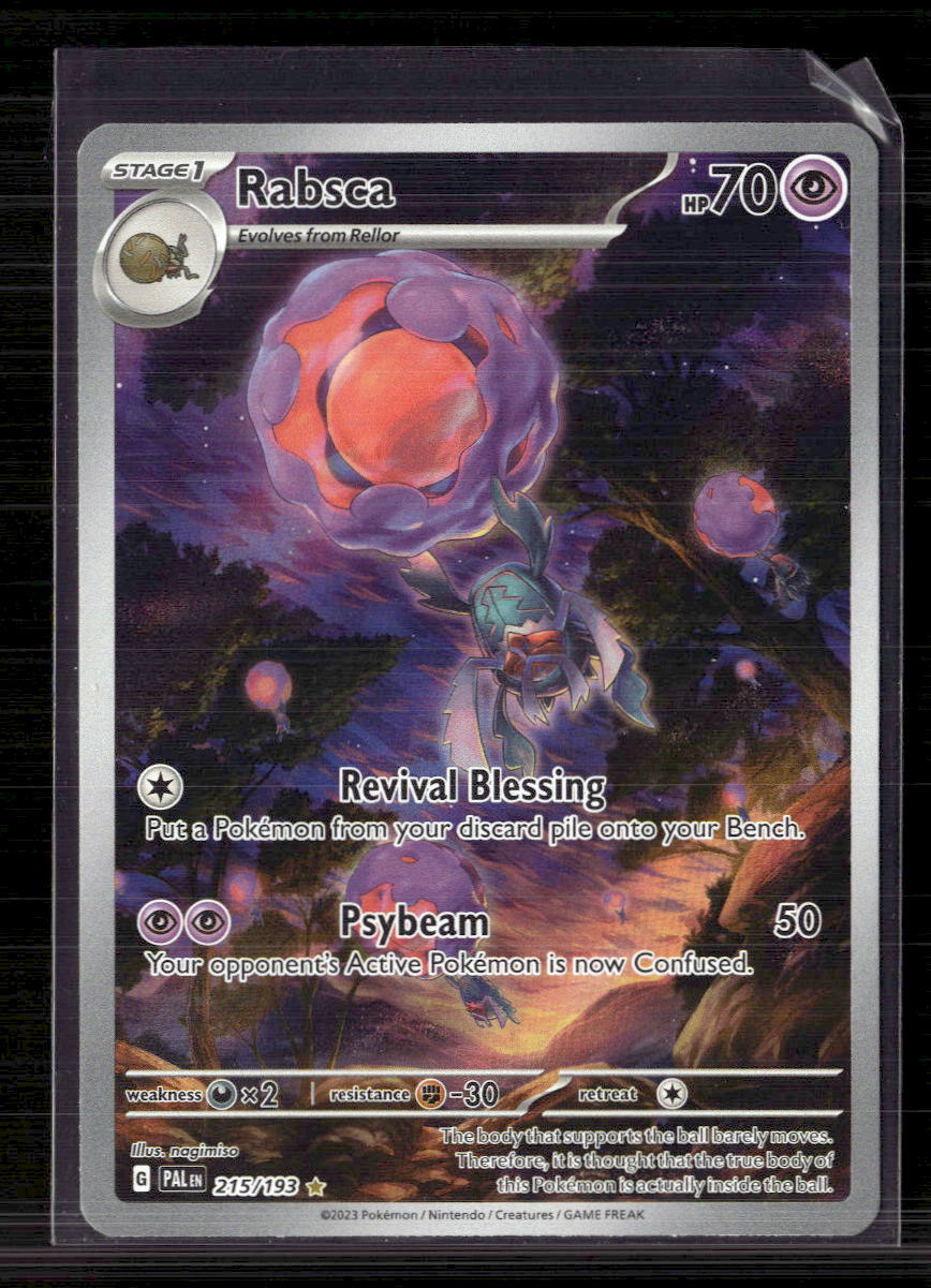 2023 Paldea Evolved Rabsca Holo Secret Rare #215/193