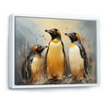 thumbnail image 2 of Designart "Playful Penguins Amidst Snowy Wonders" Penguin Floater Framed Wall Decor, 2 of 5