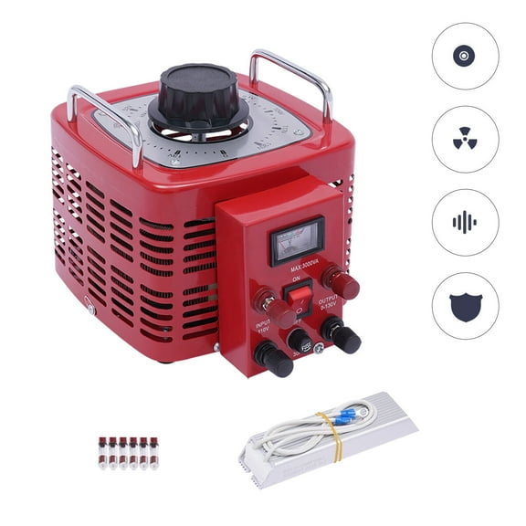 30Amp Variac Transformer Variable AC Voltage Regulator Metered 3000VA 0-130V Red