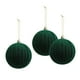 thumbnail image 4 of 3 Piezas De Adornos Navideños De Bolas Flocadas, Adornos Navideños Para El Hogar, Verde, 4 of 8