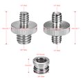 thumbnail image 3 of 1/4"-20 to 3/8"-16 Threaded Screw Adapter Converter Female Spigot Reducer Bushing Screw Mount Set for Camera Tripod Monopod Ballhead Flash Light Stand Shoulder Rig, 3 of 4