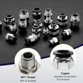 thumbnail image 5 of Uxcell 10pcs Push to Connect Fitting 10mm Tube OD x 1/8" NPT Thread Male Straight Quick Connector Copper Air Line Hose Fittings for Industry Air System PC10-N01, Black, 5 of 6