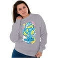 thumbnail image 3 of Retro Sassy Smurfette Love Corp Women Plus Size Sweatshirt Brisco Brands 5X, 3 of 5