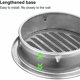thumbnail image 3 of Rejilla de ventilación redonda de acero inoxidable Rejilla de ventilación de metal de 100 mm Rejilla de protección contra la intemperie con rejilla de ventilación antiinsectos Aspas de rejilla de vent, 3 of 4