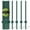 Green, variant on CLEASO 10 Pack 5 FT Green Metal Fence Posts, Heavy Duty U-Post Fence Stakes, Rustproof Powder-Coated Steel for Wire Fencing, Farm, Yard, Garden and Chicken Coop