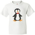 thumbnail image 3 of Inktastic Cute Penguin, Penguin With Red Bow Tie Youth T-Shirt, 3 of 5