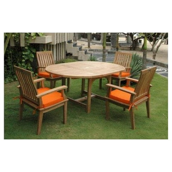 Anderson Teak Bahama Brianna 7-Pieces Extension Dining Set