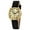 Gold B, variant on Gold Watch for Women, Classic Dressy Ladies Wristwatches with Canvas Strap, Small Sub Dial, Red Second Hand, Casual Women Watches, Gold