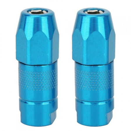 

2PCS Replacement Grease Flat Nozzle Fitting Nipple Grease Gun Lubrication Accessories(Blue)