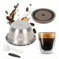 thumbnail image 1 of Sendoger Design Cœur 230ml/7.8oz Grande Tasse Taille Dosettes Réutilisables pour Nespresso Vertuo Pop & Next - Capsule Rechargeable en Acier Inoxydable avec Couvercle en Silicone, 1 of 8