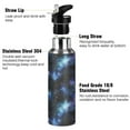 thumbnail image 3 of Yayeee 20oz Insulated Water Bottle Double Wall Stainless Steel with Flip Straw Lid, Watercolor Galaxy, 3 of 7